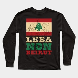 Flag of Lebanon Long Sleeve T-Shirt